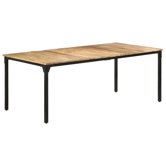 Spisebord 200x100x76 cm grovt mango
