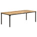 Spisebord 220x100x76 cm grovt mango
