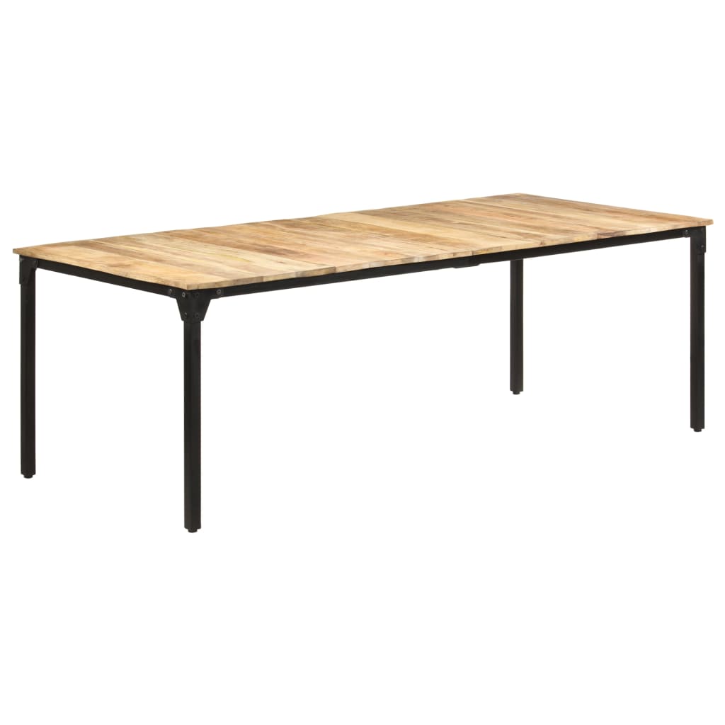 Spisebord 220x100x76 cm grovt mango
