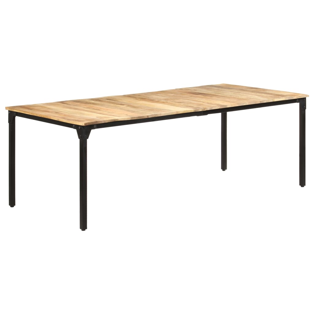 Spisebord 220x100x76 cm grovt mango