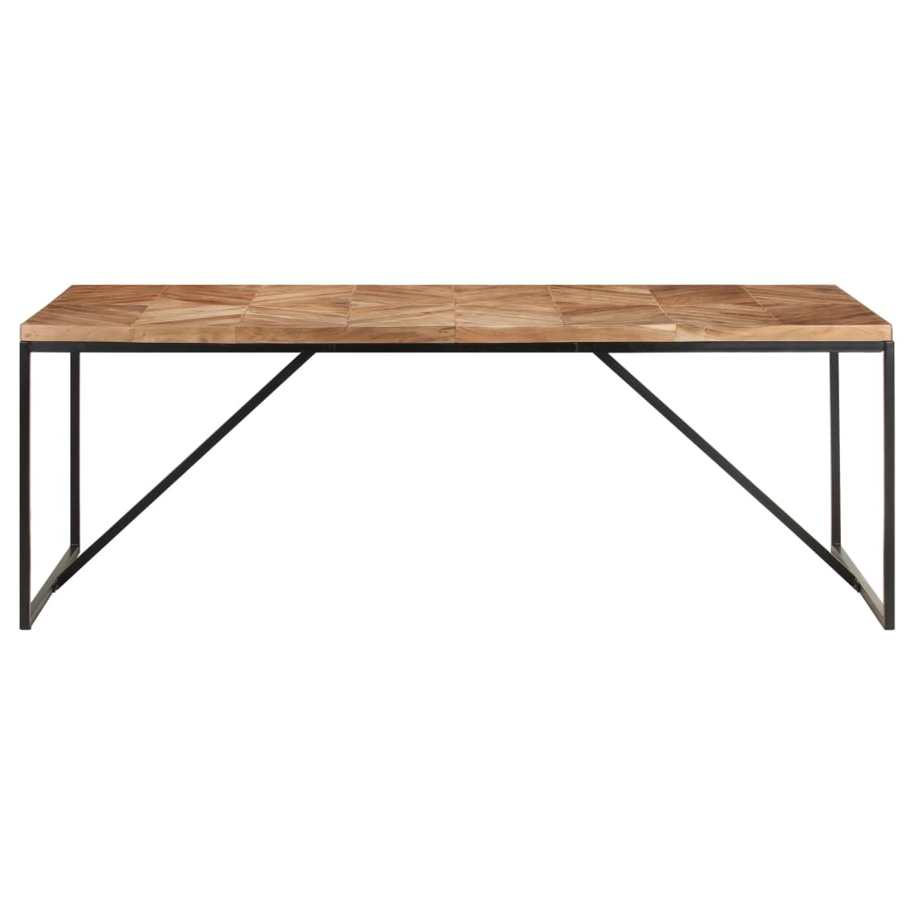Spisebord 200x90x76 cm heltre akasie og mango