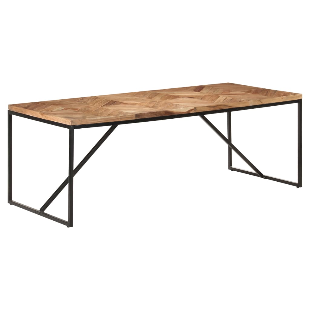 Spisebord 200x90x76 cm heltre akasie og mango