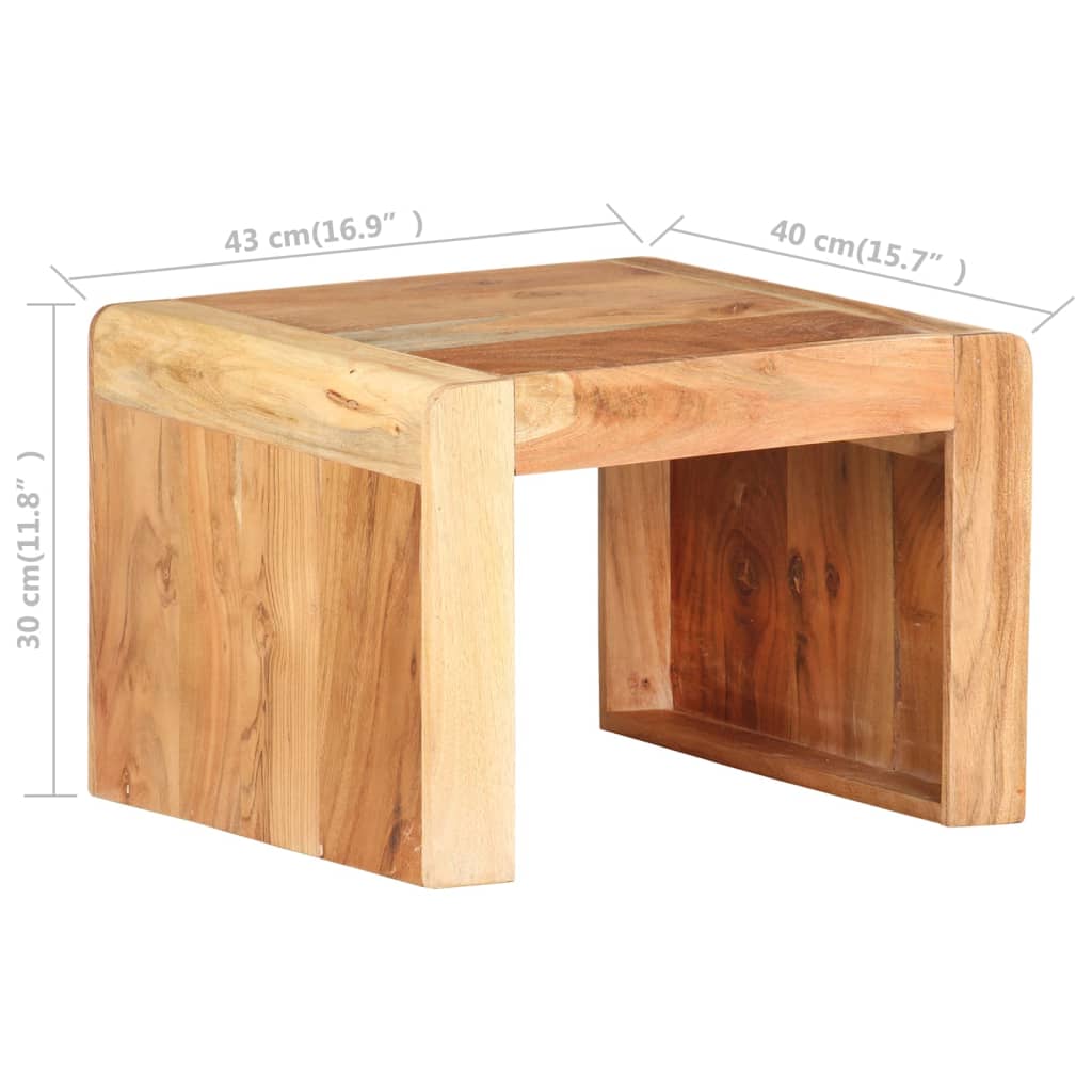 Sidebord 43x40x30 cm heltre akasie