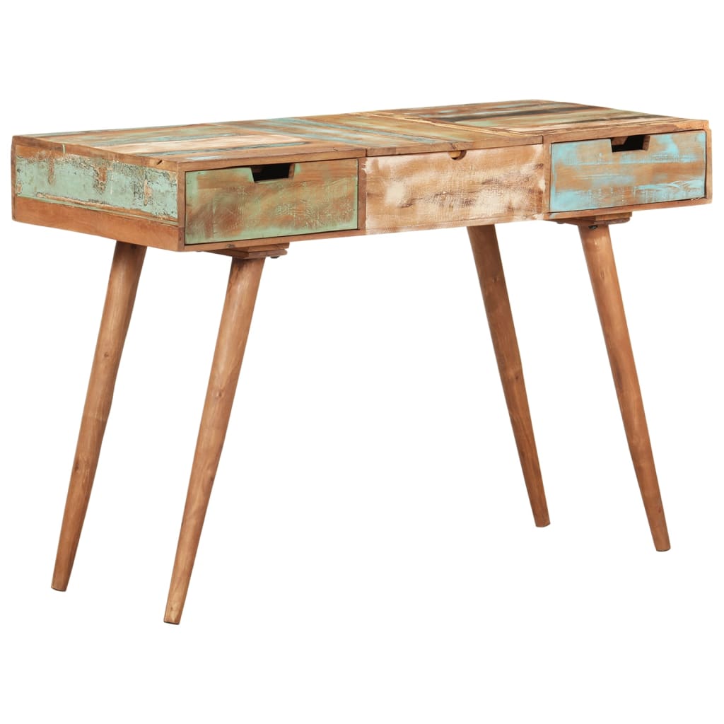 Sminkebord med speil 112x45x76 cm gjenvunnet heltre