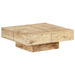 Salongbord 80x80x28 cm heltre mango