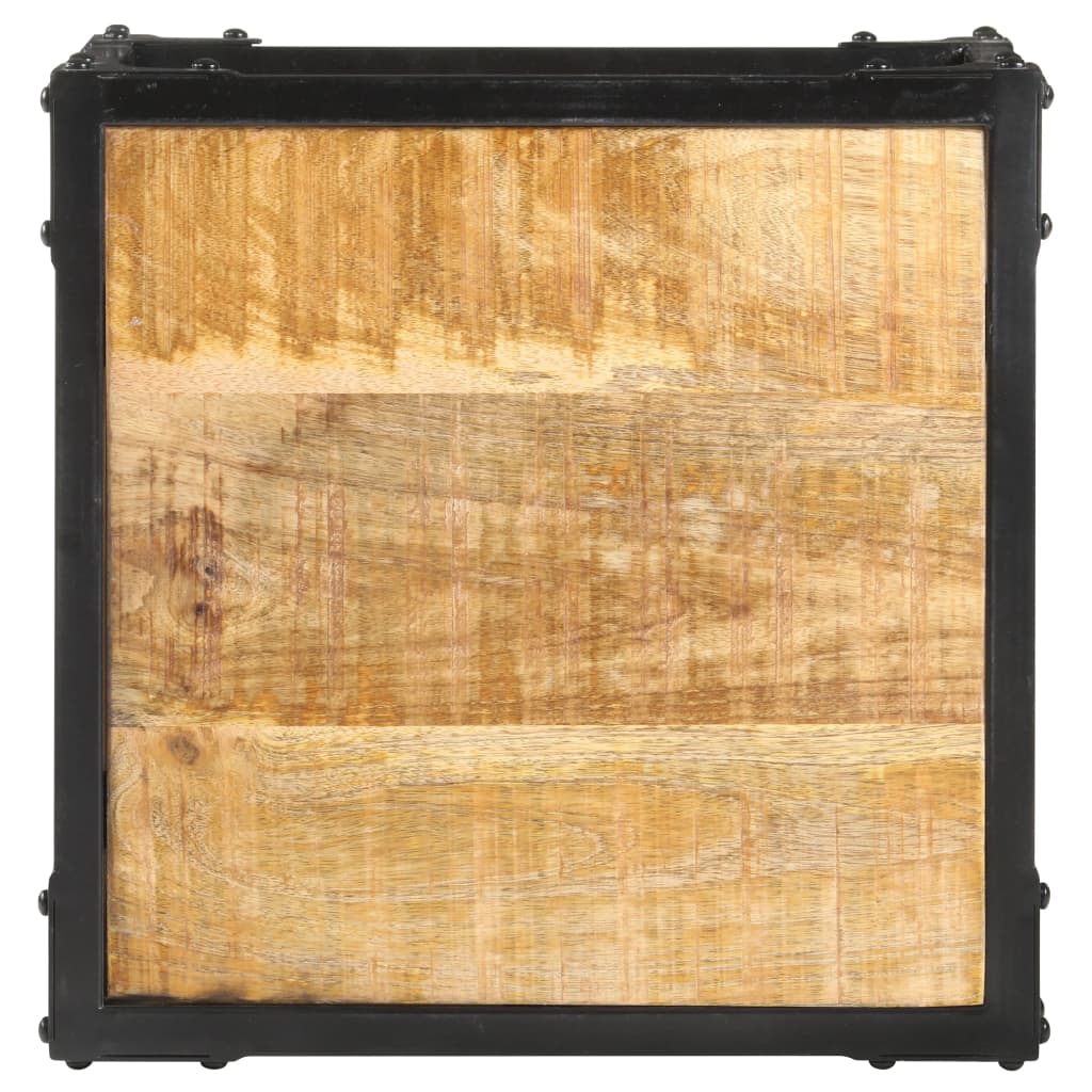 Salongbord 40x40x36 cm grov heltre mango