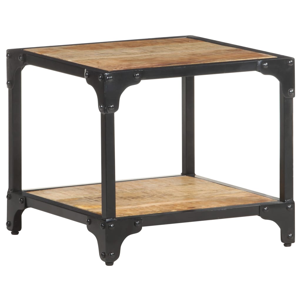 Salongbord 40x40x36 cm grov heltre mango