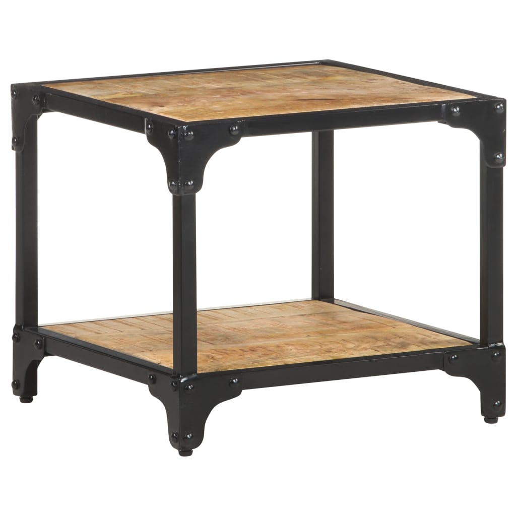 Salongbord 40x40x36 cm grov heltre mango