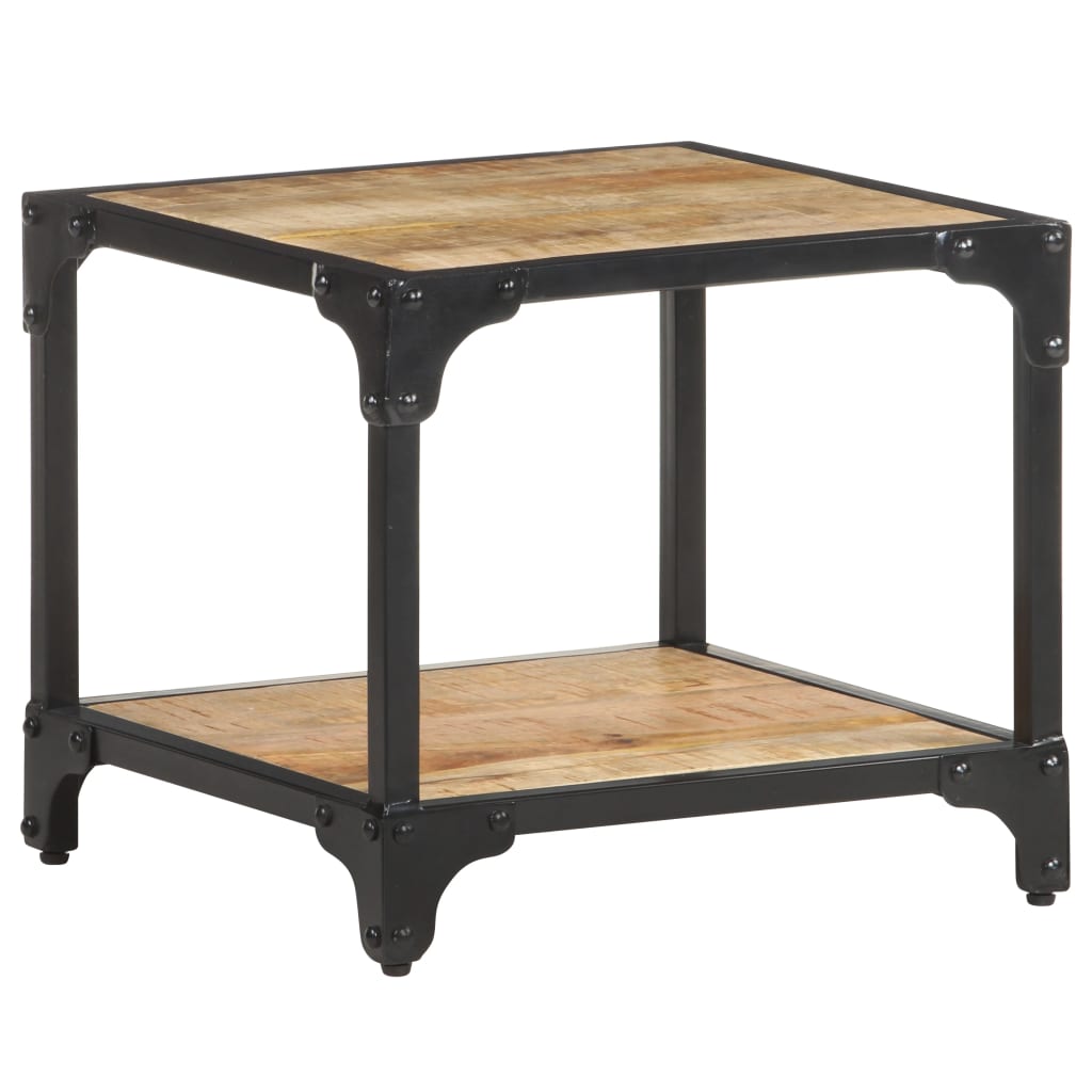 Salongbord 40x40x36 cm grov heltre mango