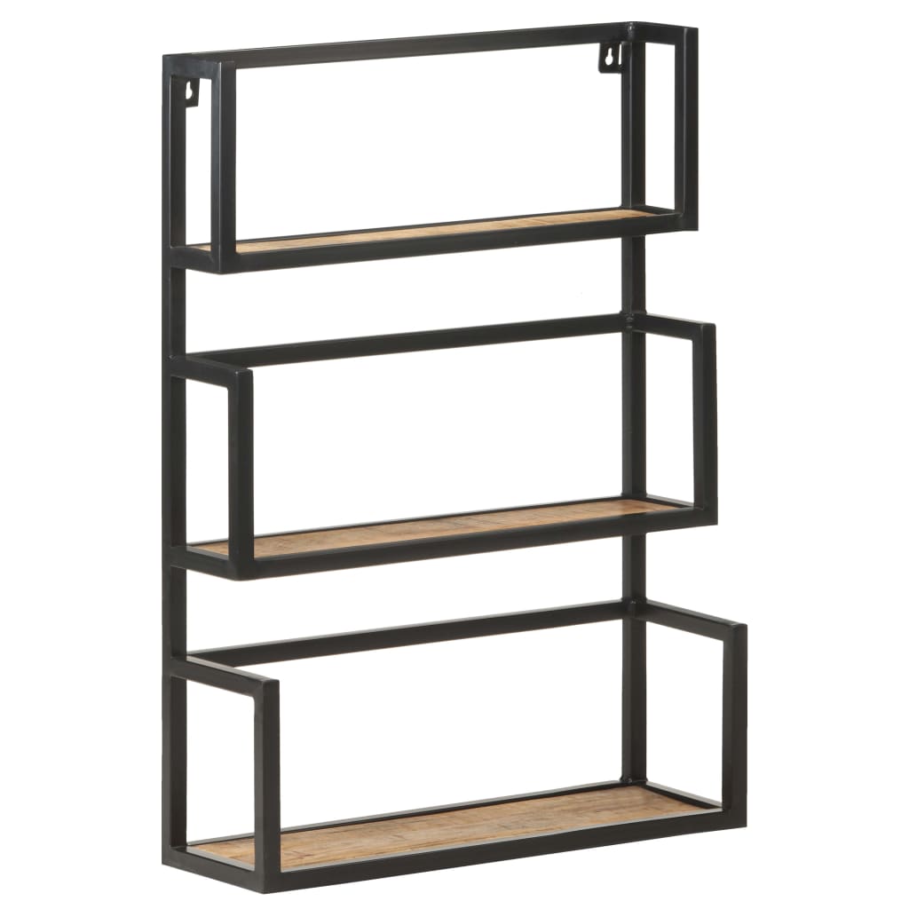 Vegghylle 60x20x85 cm grovt mangotre
