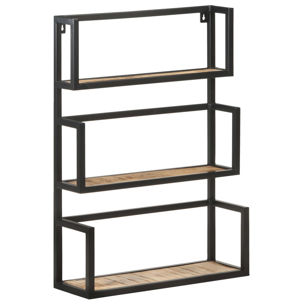 Vegghylle 60x20x85 cm grovt mangotre