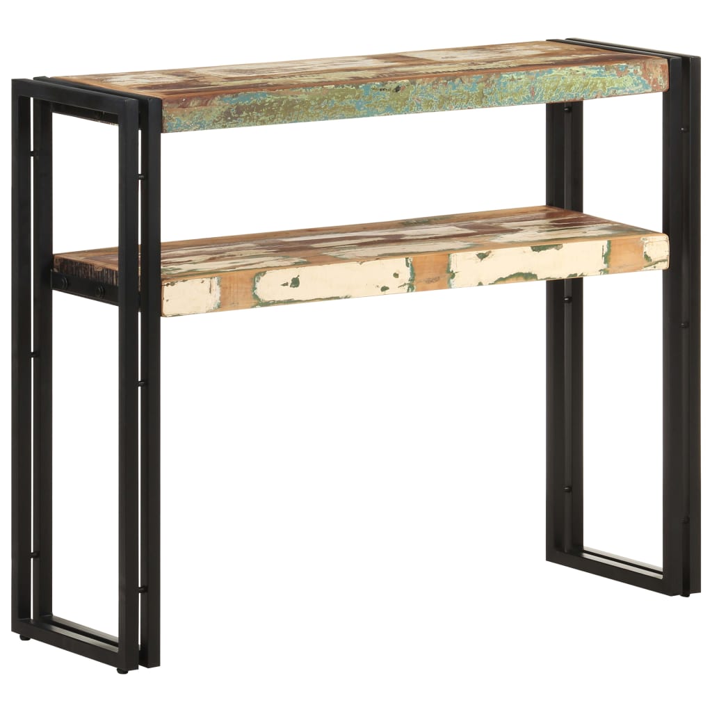 Konsollbord 90x30x75 cm gjenvunnet heltre