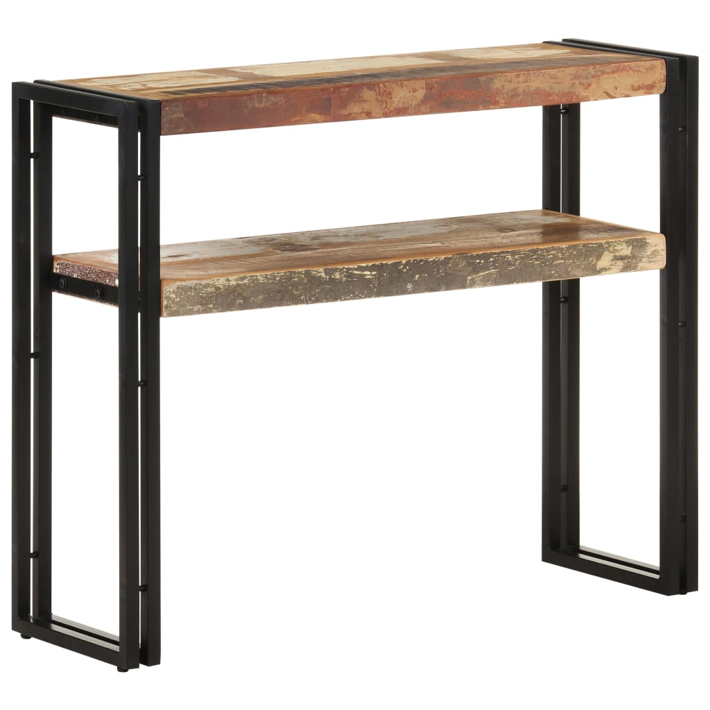Konsollbord 90x30x75 cm gjenvunnet heltre