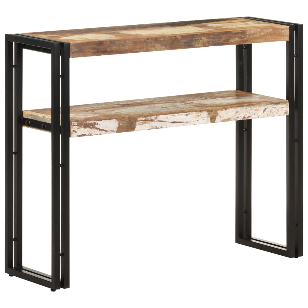 Konsollbord 90x30x75 cm gjenvunnet heltre
