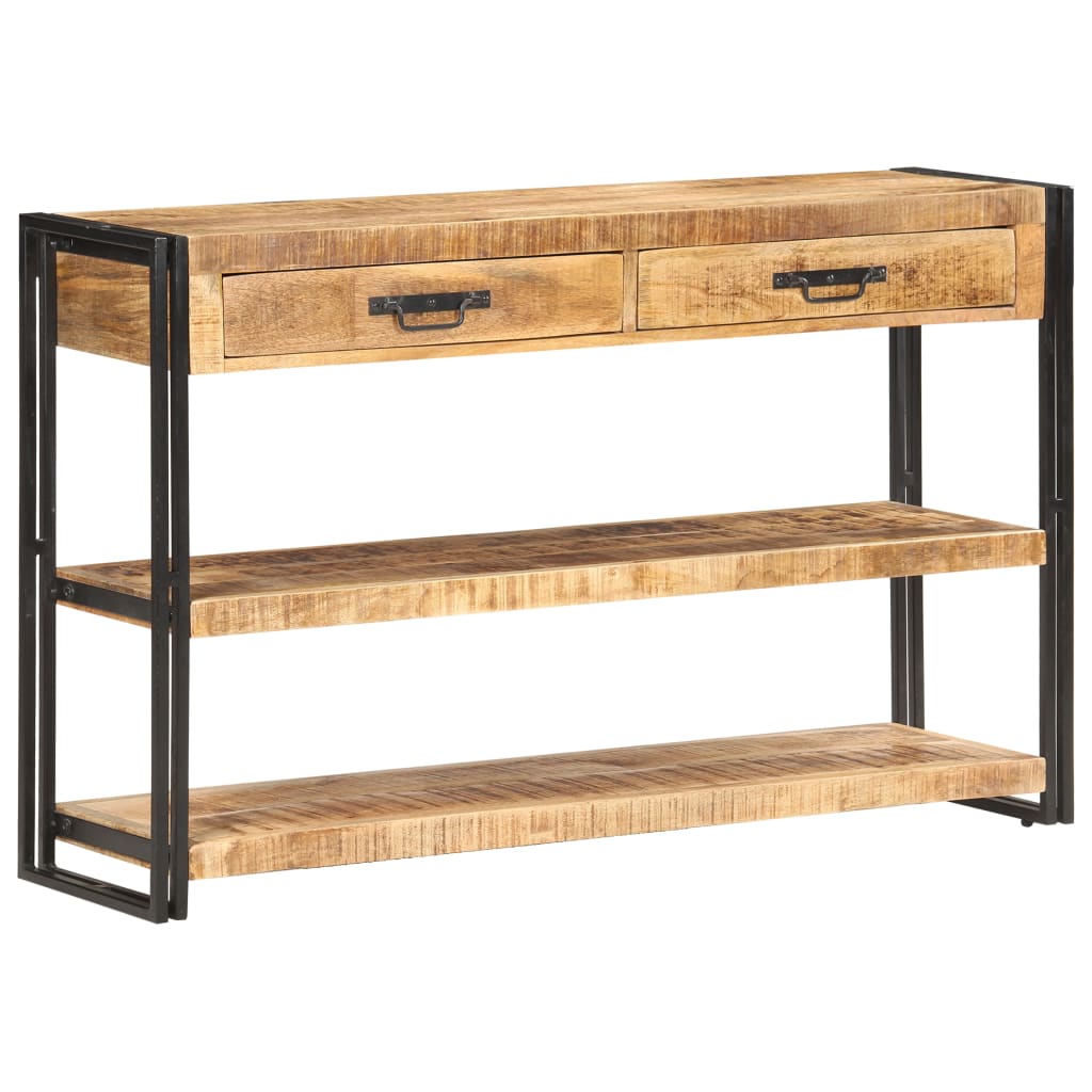 Skjenk 120x30x75 cm grov heltre mango