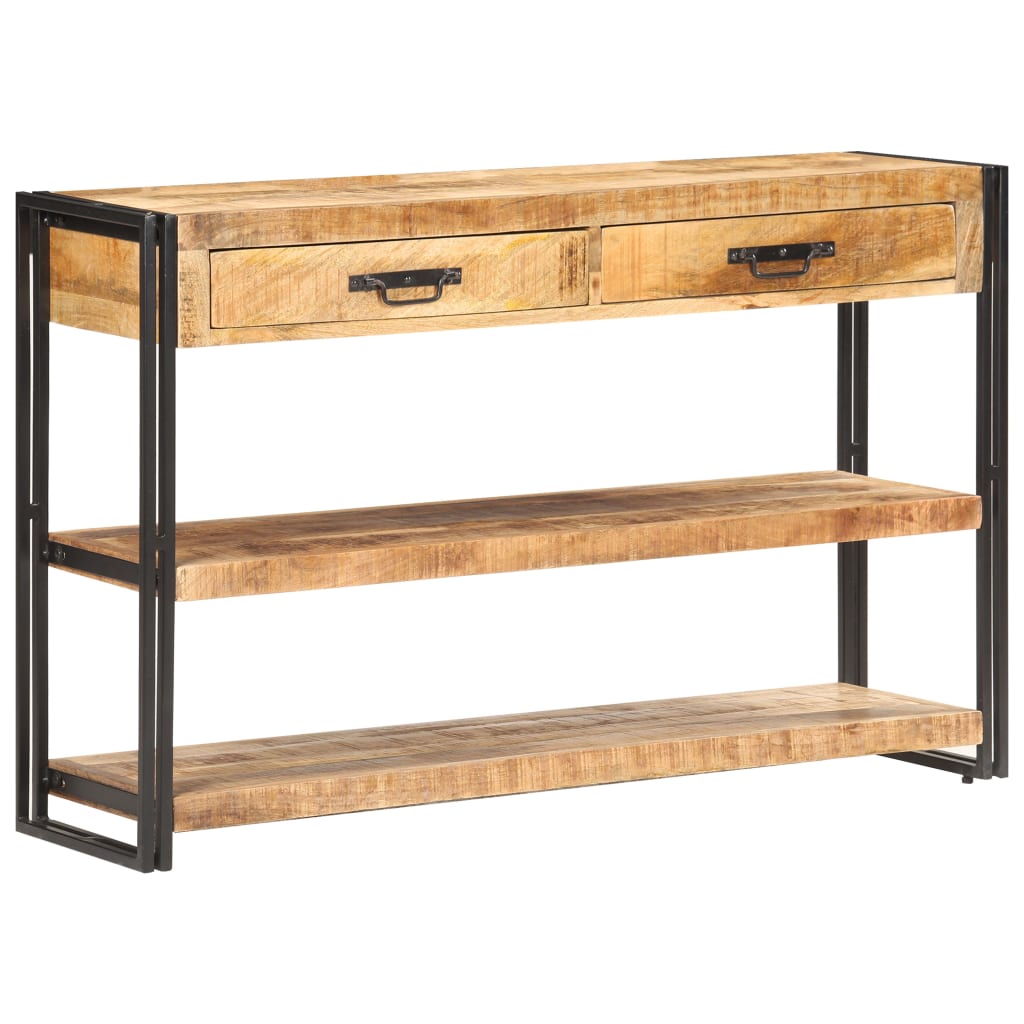 Skjenk 120x30x75 cm grov heltre mango
