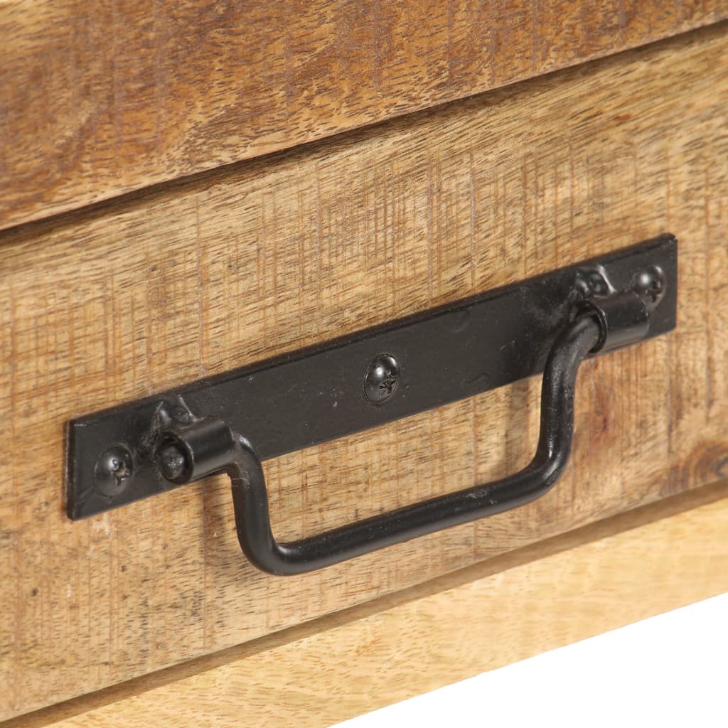Skjenk 120x30x75 cm grov heltre mango