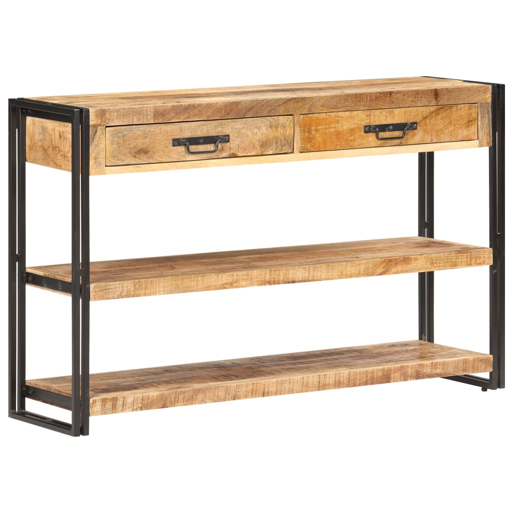 Skjenk 120x30x75 cm grov heltre mango