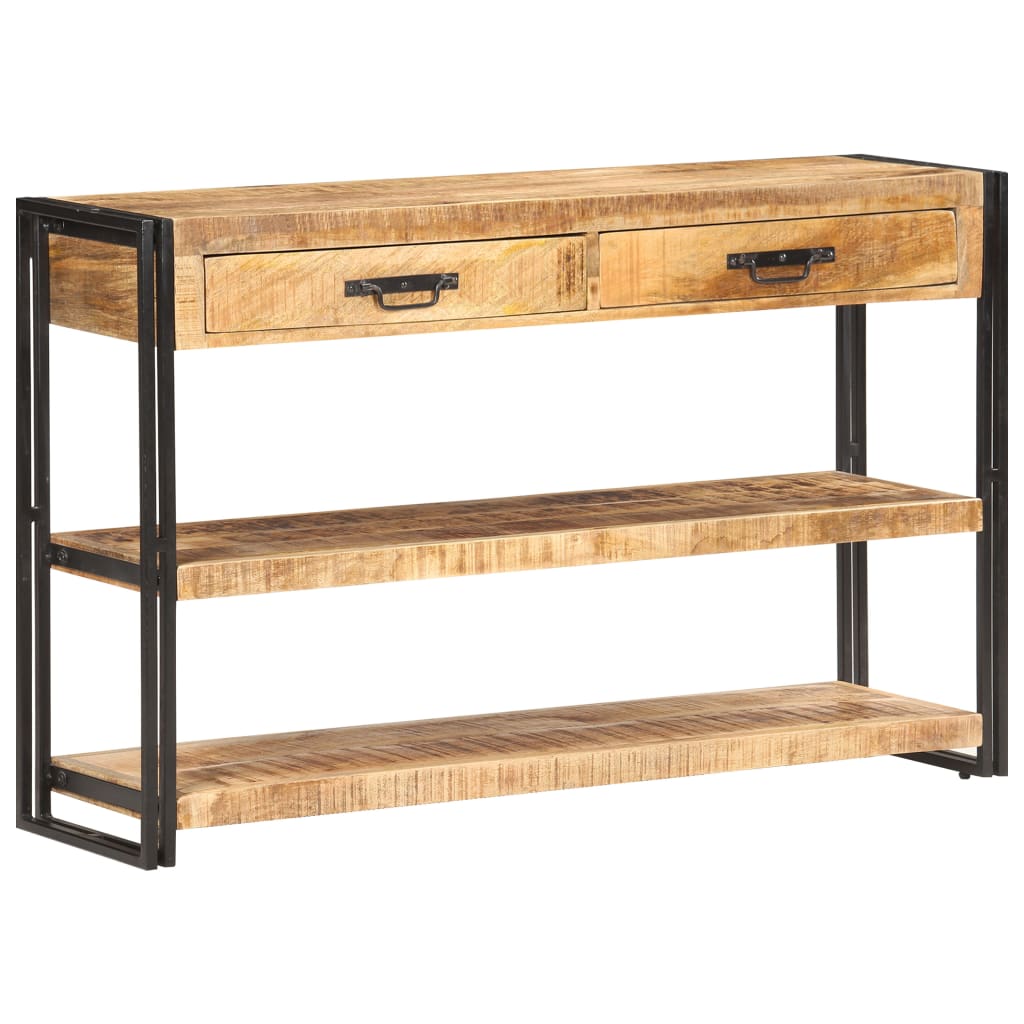 Skjenk 120x30x75 cm grov heltre mango