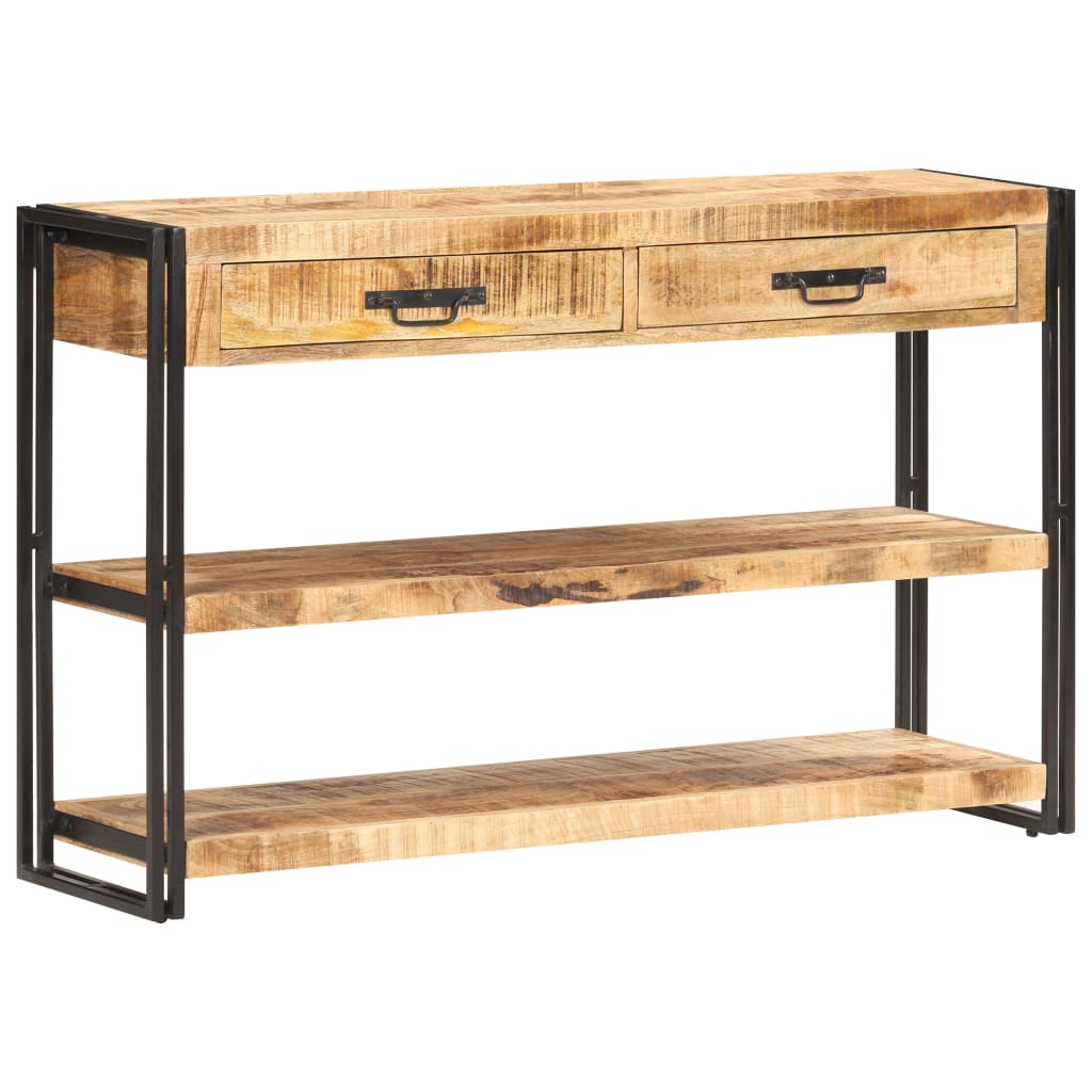 Skjenk 120x30x75 cm grov heltre mango