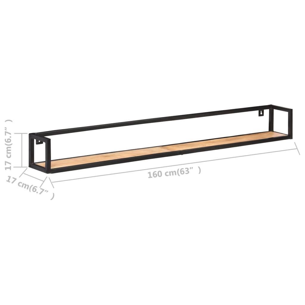 Vegghyller 2 stk 160 cm heltre akasie