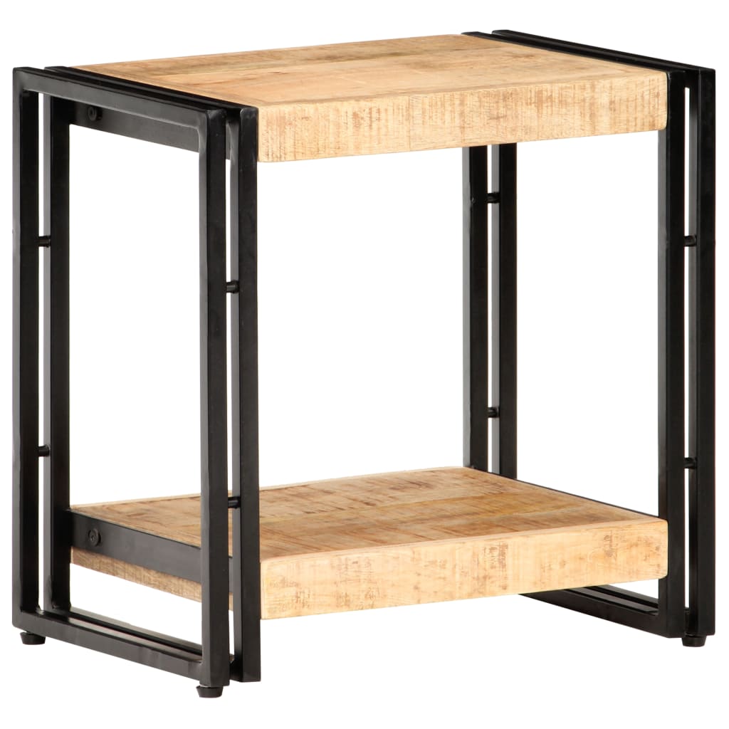 Sidebord 40x30x40 cm grovt heltre mango