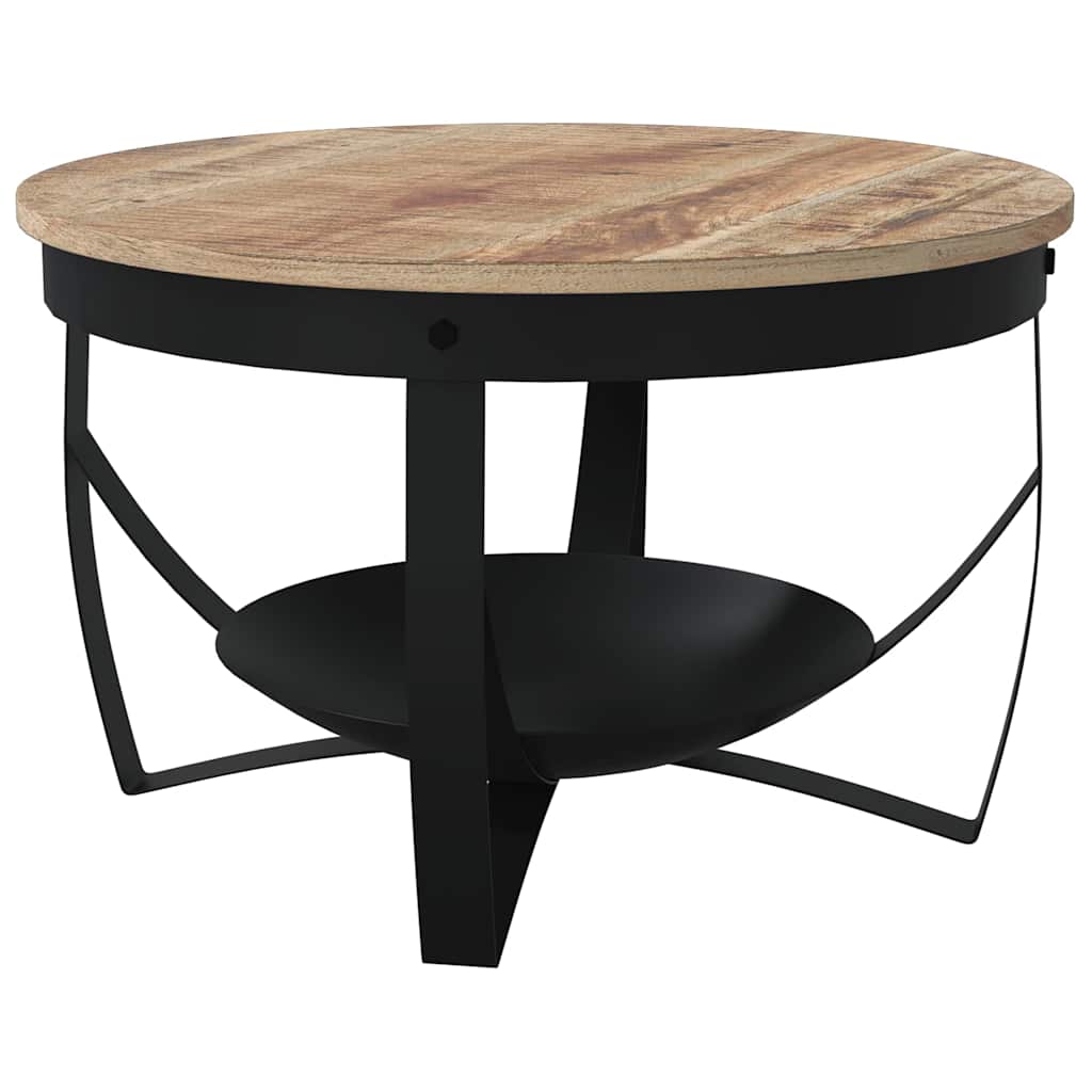 Salongbord Ø68x43 cm grovt mangotre