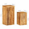 Plantestativer 2 stk heltre mango