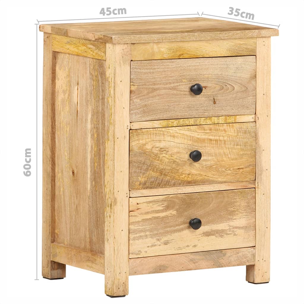 Nattbord 45x35x60 cm heltre mango