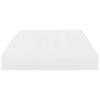 Flytende vegghylle høyglans hvit 40x23x3,8 cm MDF