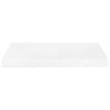 Flytende vegghyller 2 stk høyglans hvit 50x23x3,8 cm MDF