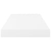 Flytende vegghyller 2 stk høyglans hvit 50x23x3,8 cm MDF
