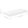Flytende vegghyller 4 stk høyglans hvit 50x23x3,8 cm MDF