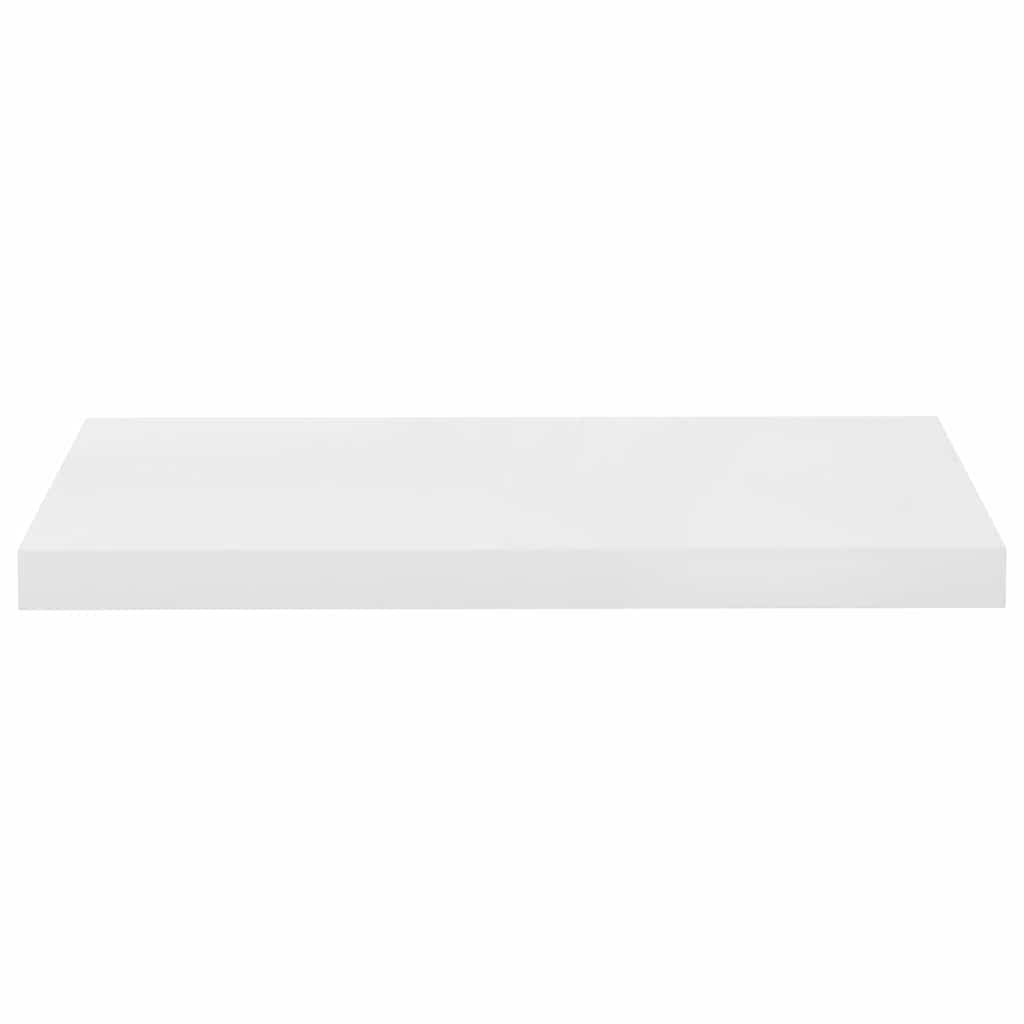 Flytende vegghylle høyglans hvit 60x23,5x3,8 cm MDF vidaXL