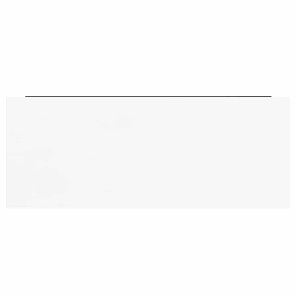 Flytende vegghylle høyglans hvit 60x23,5x3,8 cm MDF vidaXL