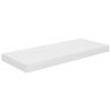 Flytende vegghyller 2 stk høyglans hvit 60x23,5x3,8 cm MDF