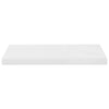 Flytende vegghyller 2 stk høyglans hvit 60x23,5x3,8 cm MDF