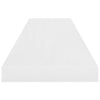 Flytende vegghylle høyglans hvit 90x23,5x3,8 cm MDF