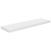 Flytende vegghyller 2 stk høyglans hvit 90x23,5x3,8 cm MDF