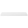 Flytende vegghyller 2 stk høyglans hvit 90x23,5x3,8 cm MDF