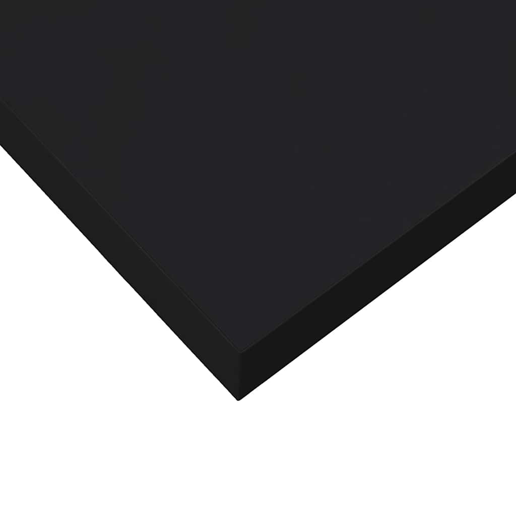 Flytende vegghylle høyglans svart 23x23,5x3,8 cm MDF