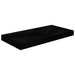 Flytende vegghylle høyglans svart 50x23,5x3,8 cm MDF