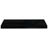 Flytende vegghylle høyglans svart 60x23,5x3,8 cm MDF