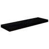 Flytende vegghyller 2 stk høyglans svart 80x23,5x3,8 cm MDF