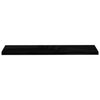 Flytende vegghylle høyglans svart 120x23,5x3,8 cm MDF