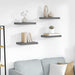 Flytende vegghyller 4 stk høyglans grå 40x23x3,8 cm MDF vidaXL