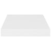 Flytende vegghylle hvit 23x23,5x3,8 cm MDF
