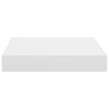 Flytende vegghylle hvit 23x23,5x3,8 cm MDF