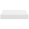 Flytende vegghyller 2 stk hvit 23x23,5x3,8 cm MDF