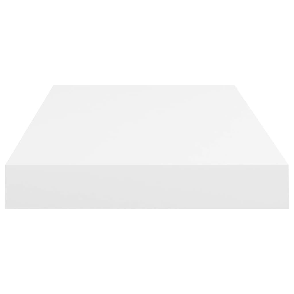 Flytende vegghylle hvit 50x23x3,8 cm MDF